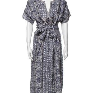 Calypso linen long dress small